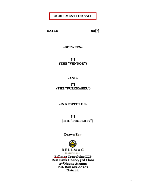 Agreement for Sale of leasehold Land - companies -  Pro Purchaser document preview