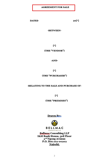 Agreement for Sale where Consideration is by Provision of Professional Services document preview