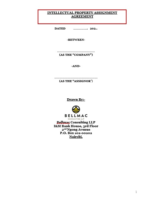 Intellectual Property Assignment document preview